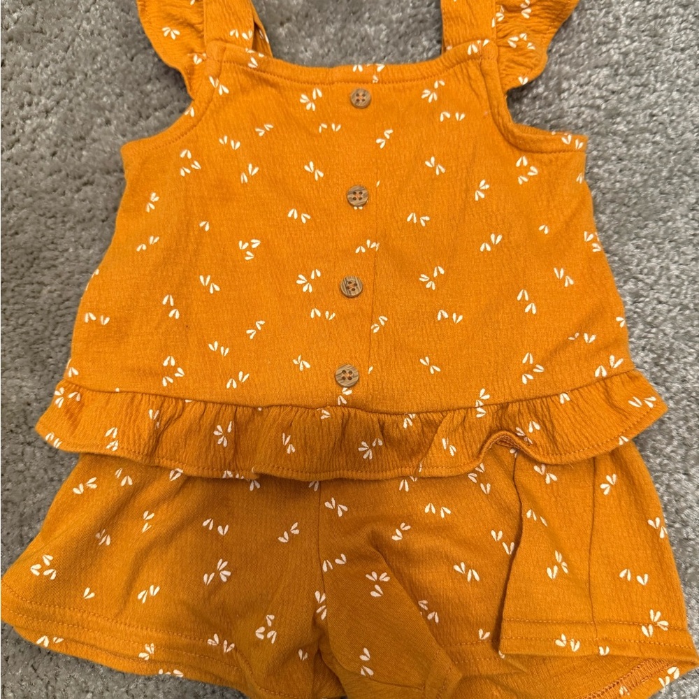 Carter's Orange Kids Matching Set